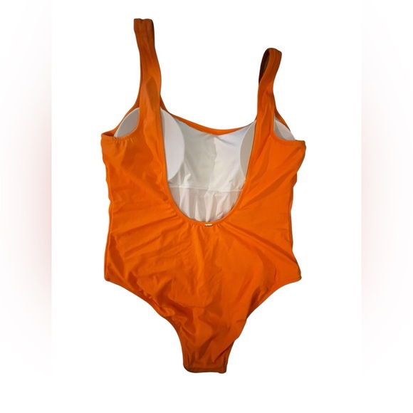 PINK Victoria's Secret Vibrant Orange One Piece Swimsuit - Picture 4 of 7